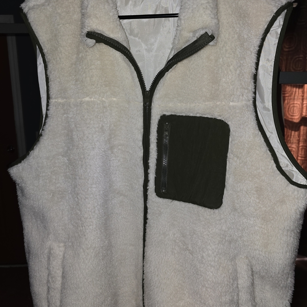 Cream Sherpa Vest 3x - Picture 4 of 4